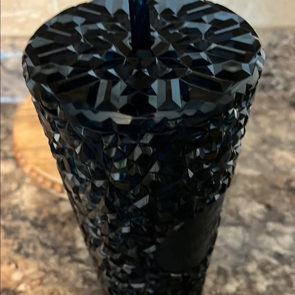 Deep Blue/Green Studded Starbucks Tumbler with Straw - Picture 7 of 7